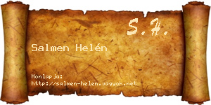 Salmen Helén névjegykártya